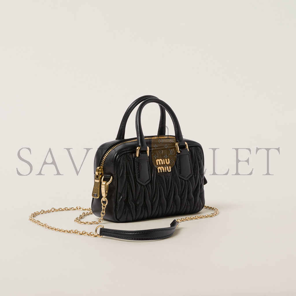 MIU MIU ARCADIE MATELASSÉ NAPPA LEATHER MINI-BAG 5BP077 (15.3*10.3*4.5cm) MIU MIU ARCADIE MATELASSÉ NAPPA LEATHER MINI-BAG 5BP077 (15.3*10.3*4.5cm)